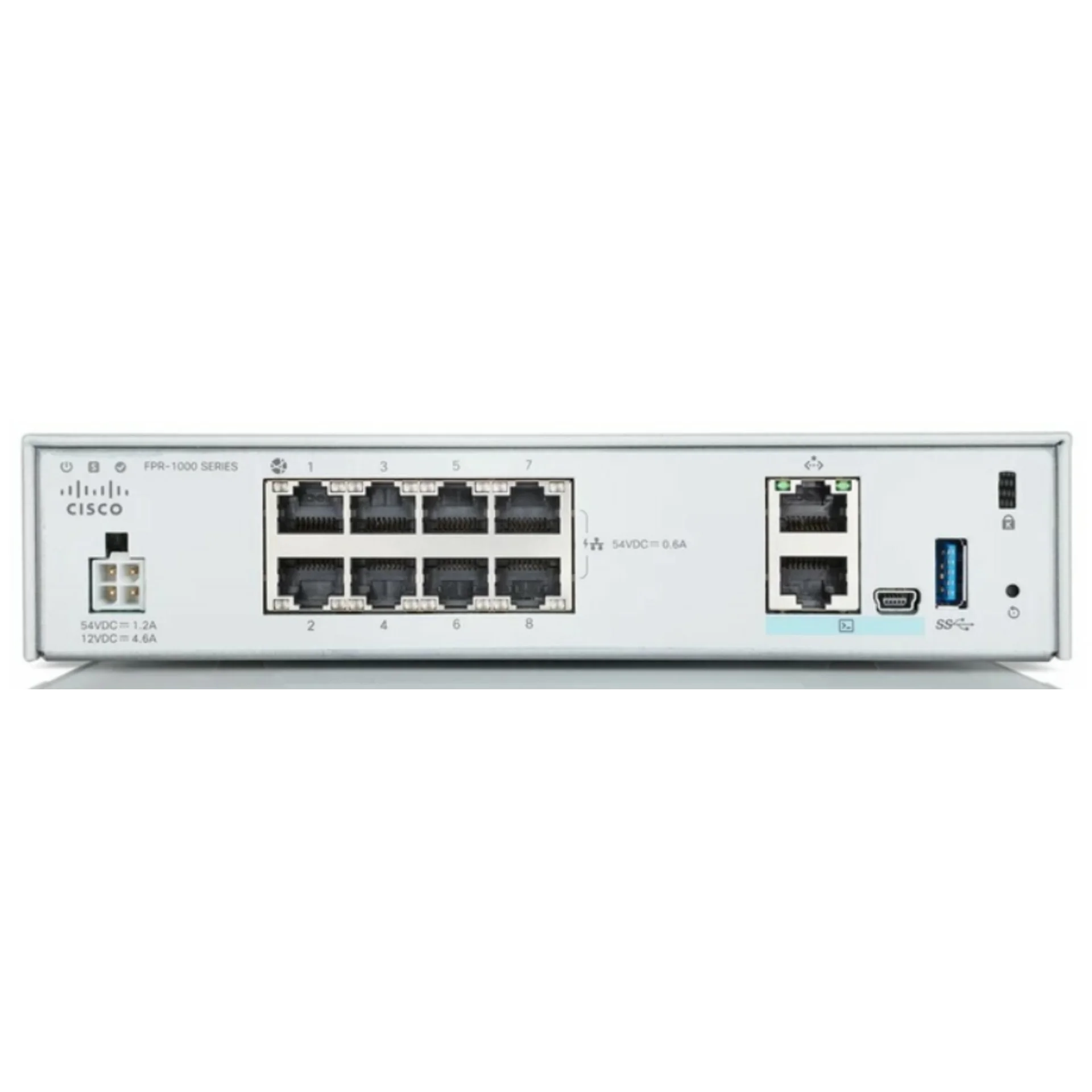 Межсетевой экран Cisco FPR1010-NGFW-K9, 10/100/1000BaseT, 0,89 Гбит/с