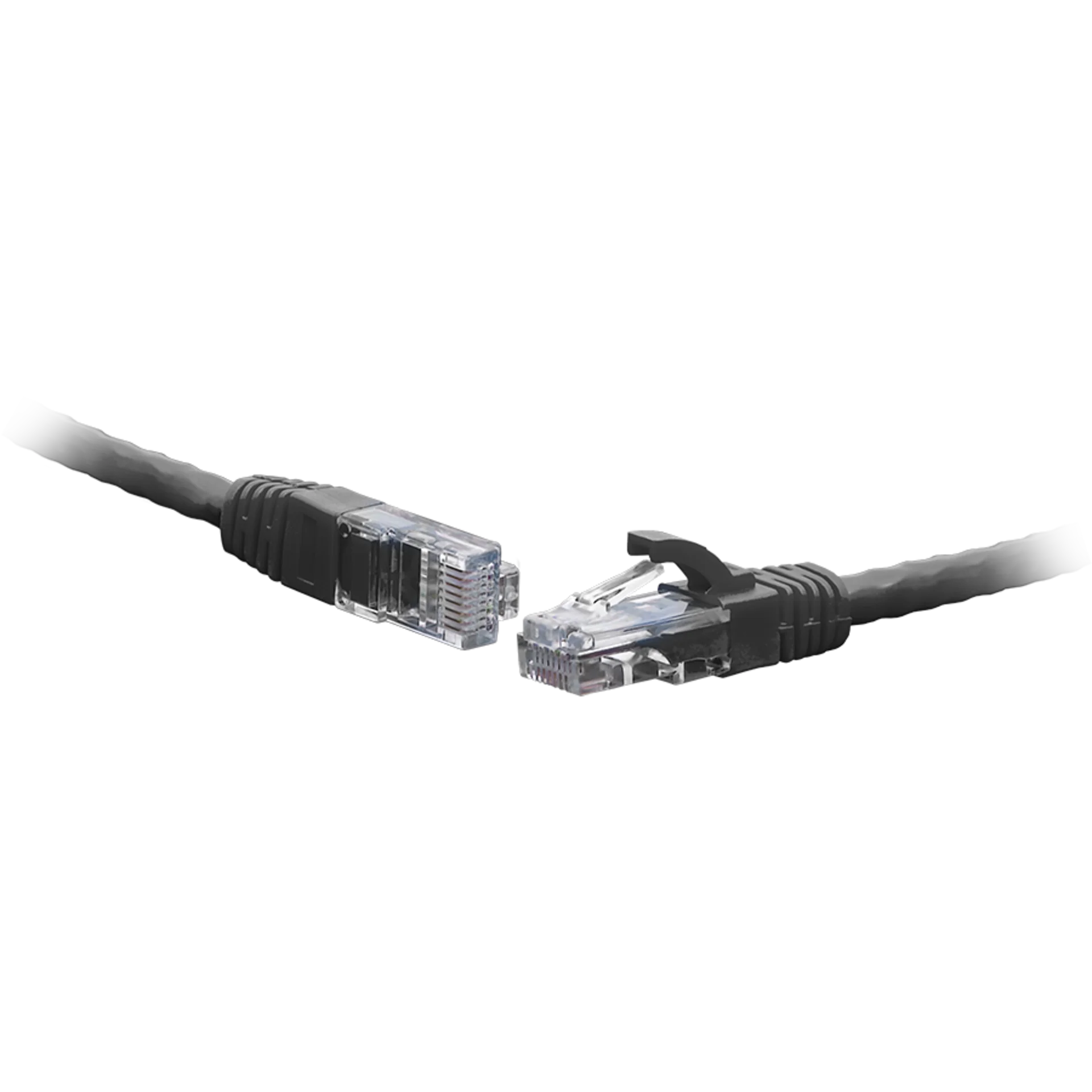 Патч-корд SNR SNR-UU4-5E-003-LST-BK, U/UTP cat.5e, 4 пары, 0,3 м, LSZH, чёрный