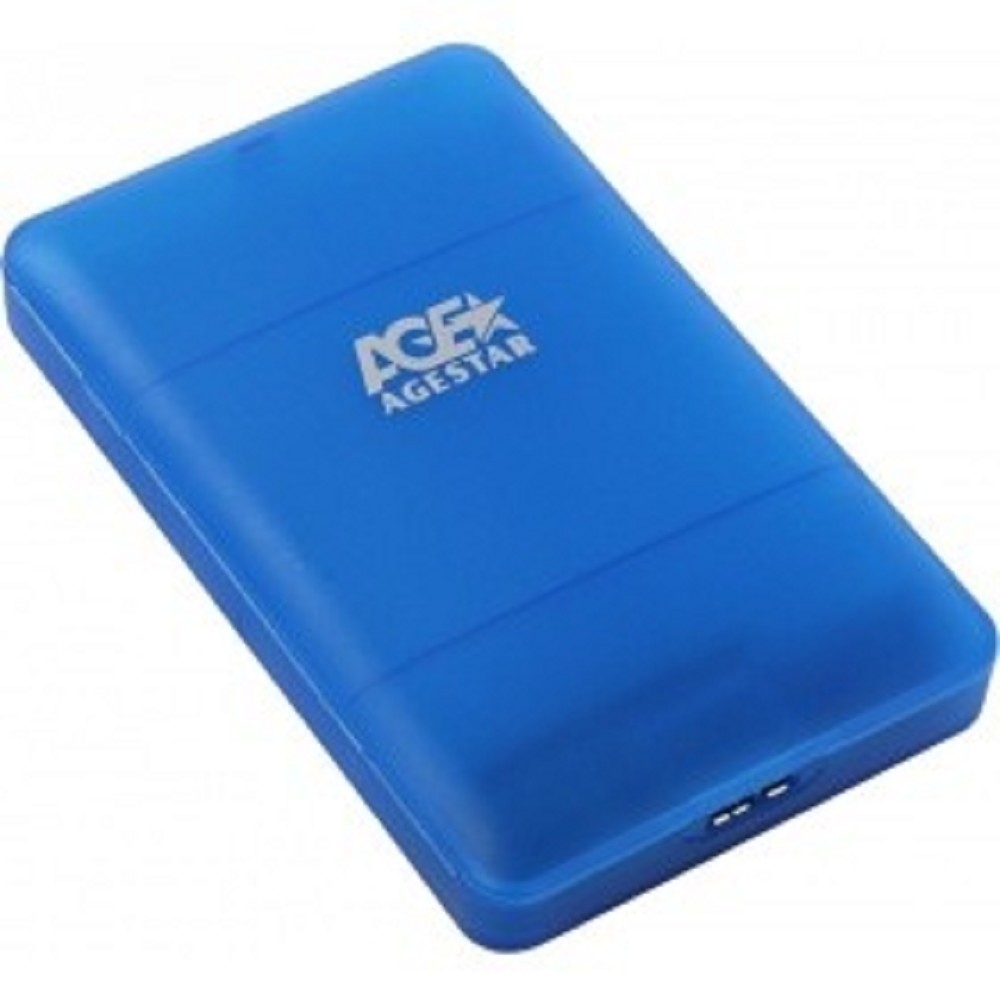 Кейс AgeStar 3UBCP3 (BLUE) для HDD/SSD 2.5", SATA, USB 3.0