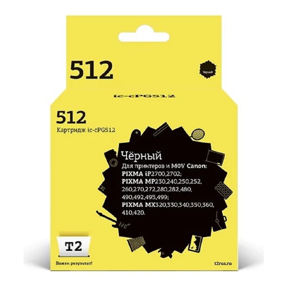 Картридж T2 IC-CPG512, для Canon PG-512, черный