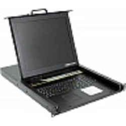 Консоль KVM Procase E1708, 8 порт, LCD 17", однорельсовая