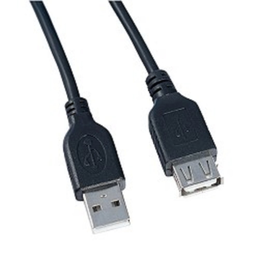 Кабель Perfeo U4505 USB 2.0 A вилка — A розетка, 5 м, чёрный