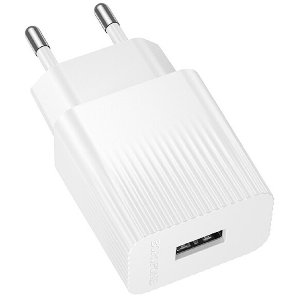 Сетевое зарядное устройство BOROFONE BAS71A, 1×USB-A, 10,5 Вт, белый