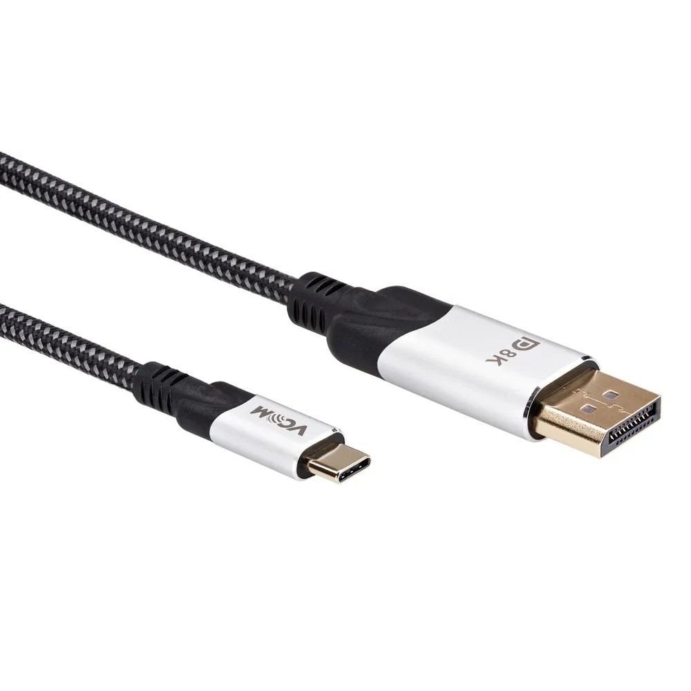 Кабель VCOM CU422MCV-1.8M, USB-C – DP, 8K, 1.8 м