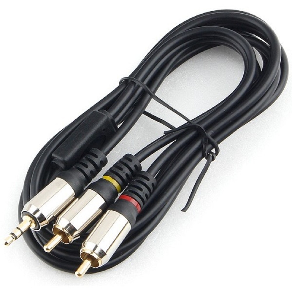 Кабель Cablexpert CCAB-02-35M2RM-1.5MB, 3.5 Jack→2RCA, 1.5м