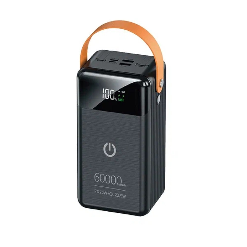 Powerbank Perfeo PRODIGE PF_C3697, 60000 мАч, PD+QC 3.0, Type-C, Lightning