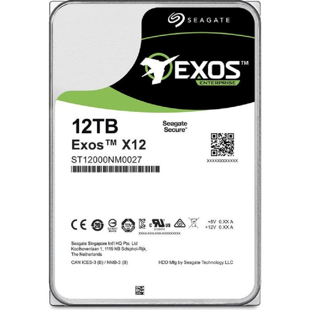HDD Seagate ST12000NM0027, 12 ТБ, 3.5", SAS, 7200 rpm