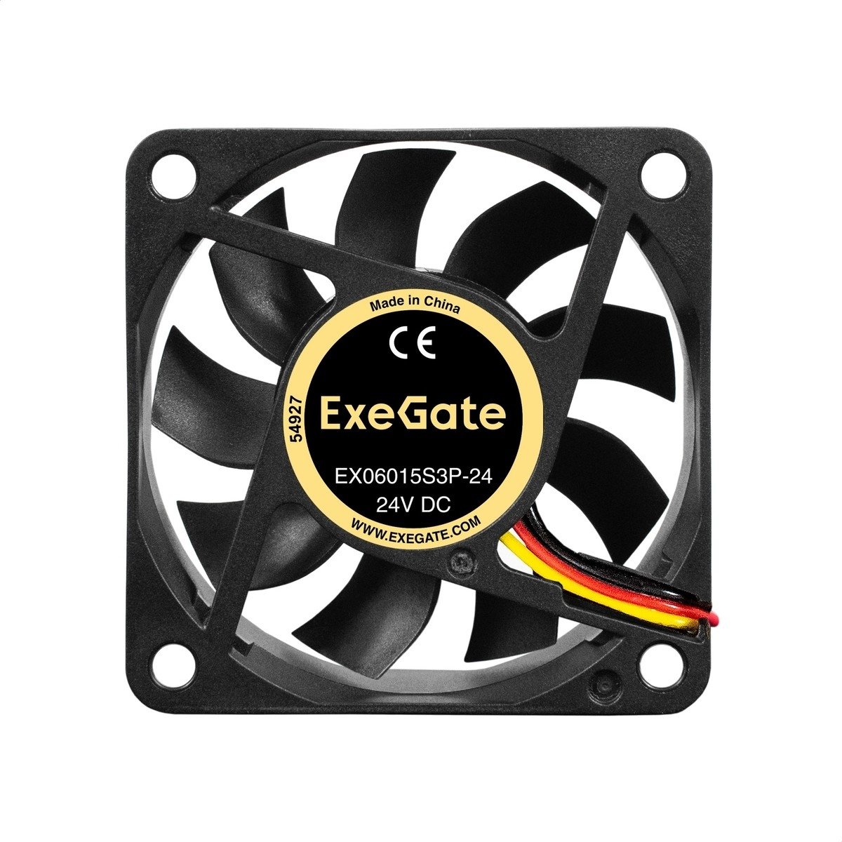 Вентилятор ExeGate EX297075RUS, 24V DC, 60×60×15 мм, Sleeve, 3pin