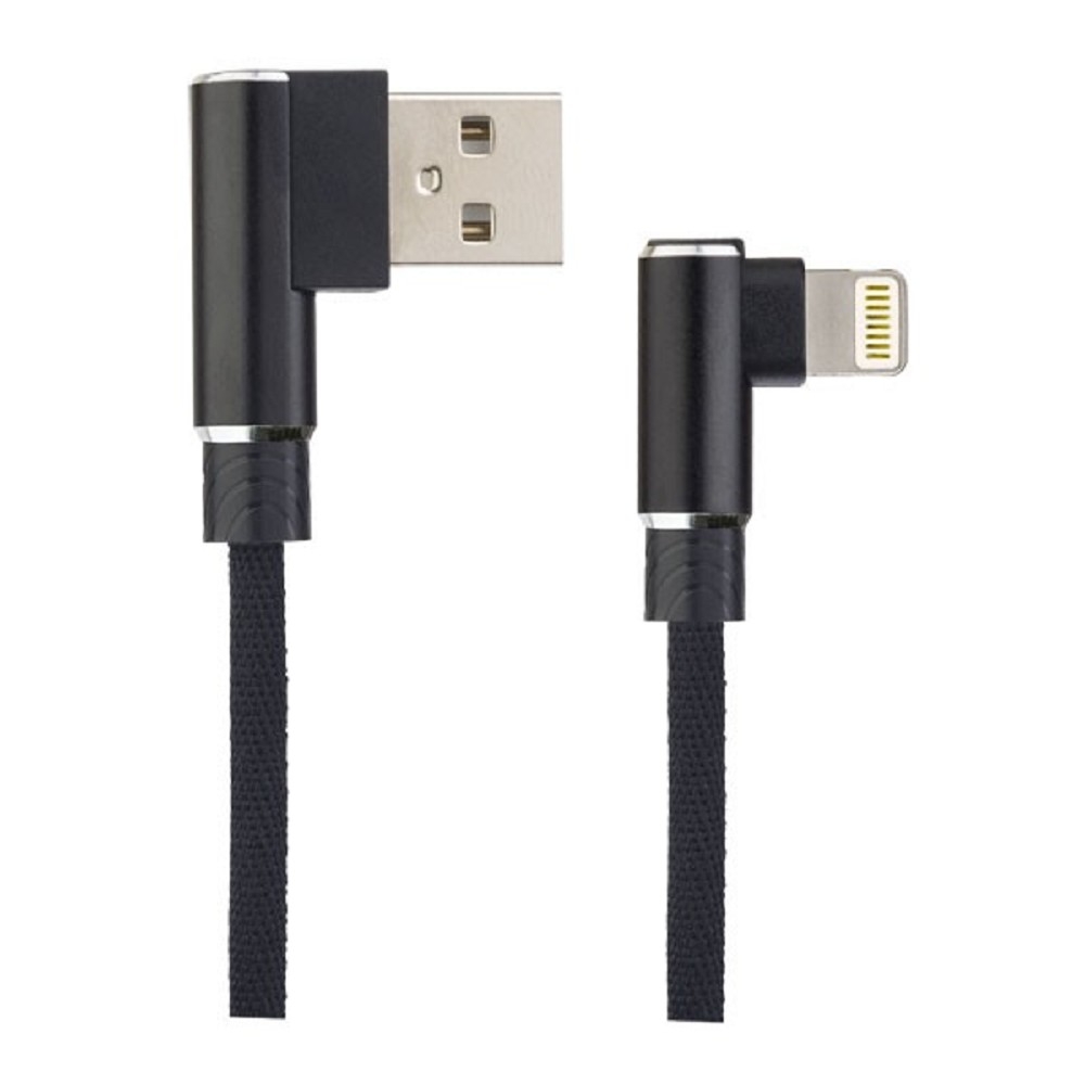Кабель Perfeo I4315, USB – Lightning, угловой, 1м, черный