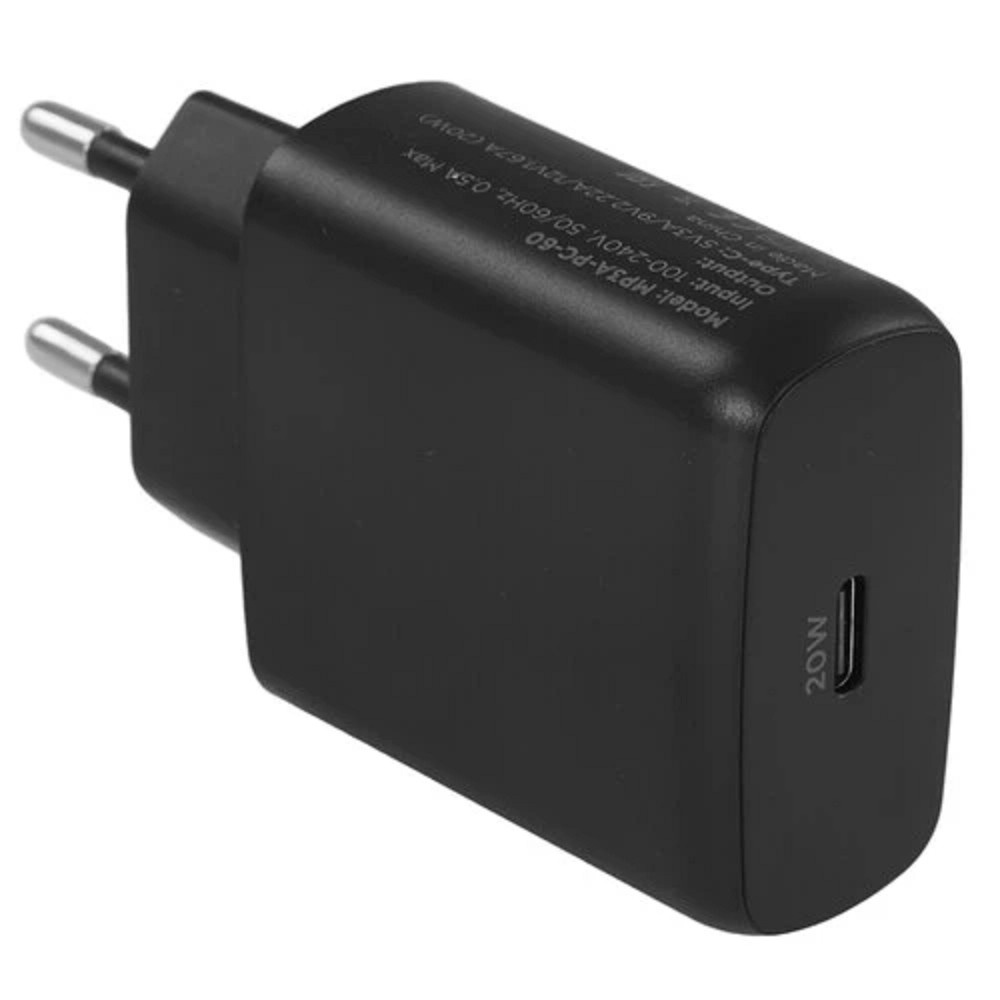 Зарядное устройство Cablexpert MP3A-PC-60, 20 Вт GaN, USB Type-C, QC4.0/PD, 3 А
