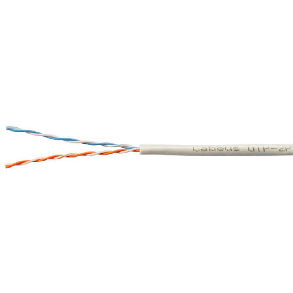 Кабель Cabeus UTP-2P-Cat.5e-SOLID-GY-LIGHT-500, U/UTP, 2 пары, 24 AWG, 500 м