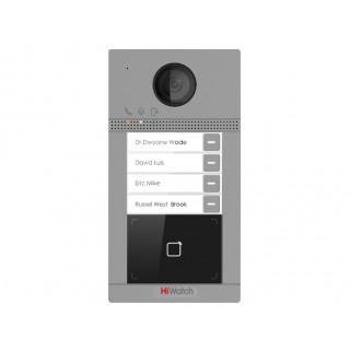 Вызывная панель HiWatch VDP-D4214W, IP, 4 абонента, Wi-Fi