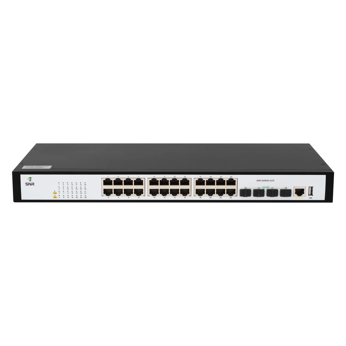 Коммутатор SNR SNR-S2989G-24TX-RPS, L2+, 24×1GbE, 4×SFP+