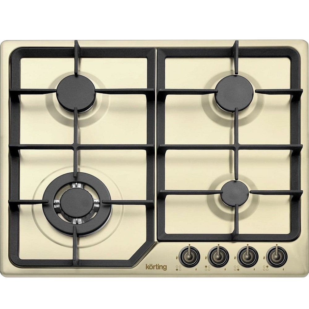 Варочная панель Korting HG 630 CTSB, газовая, 4 конфорки, 60×51 см