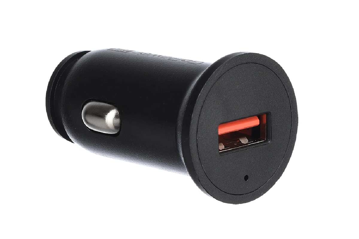 Автомобильное зарядное устройство GoPower GPQC11-1U, 1×USB Type-A, 18 Вт, Quick Charge, 12–24 В