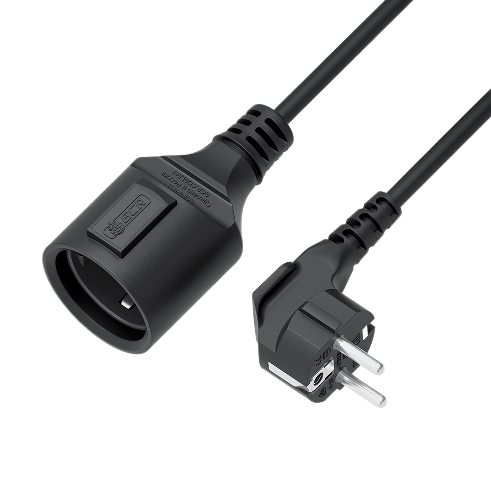 Удлинитель GCR GCR-56410, Schuko, 3.0м, 3×1.0мм²