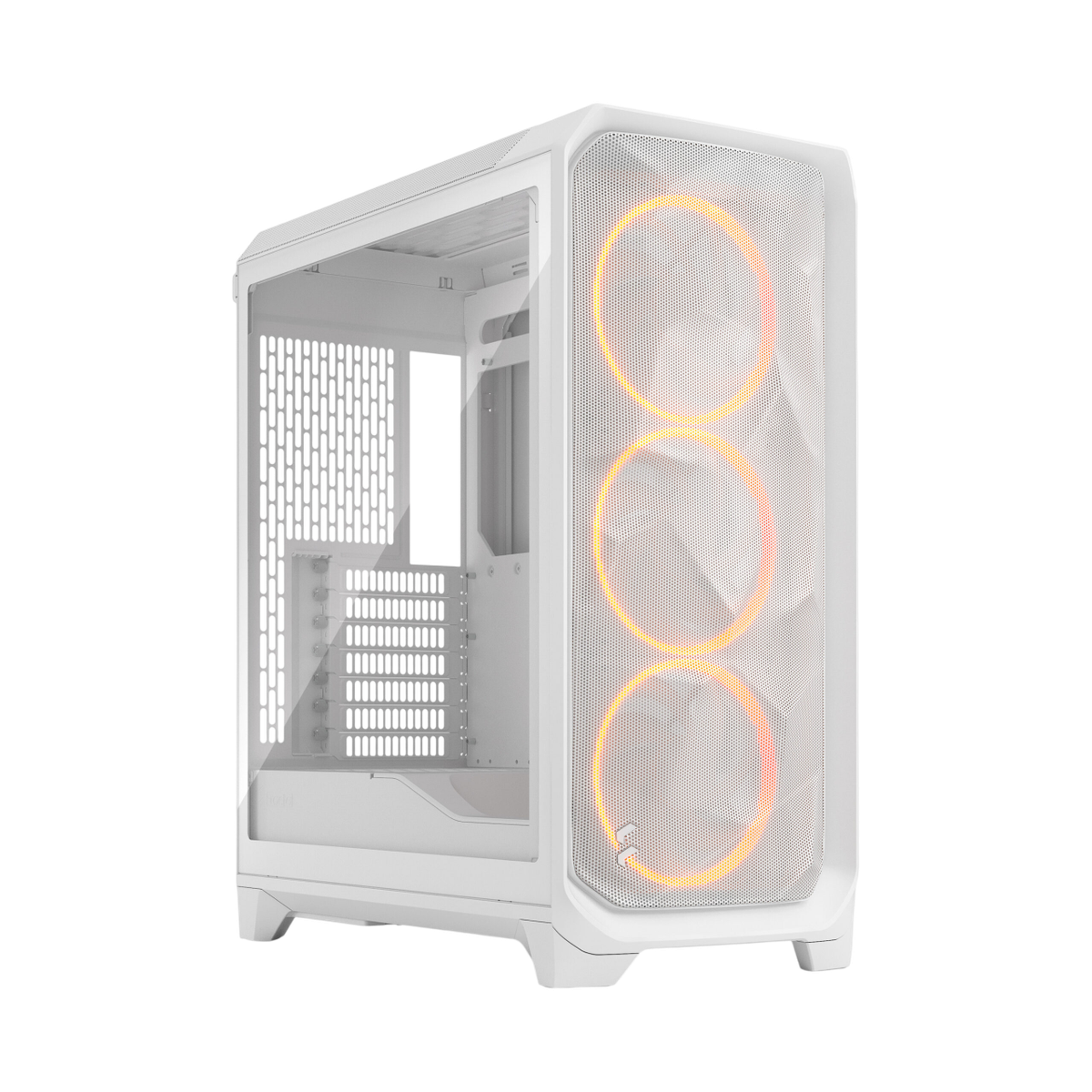 Корпус Fractal Design FD-C-MES3A-07, Midi-Tower, 3×140mm ARGB, 2×USB-A 3.2+1×USB-C, белый