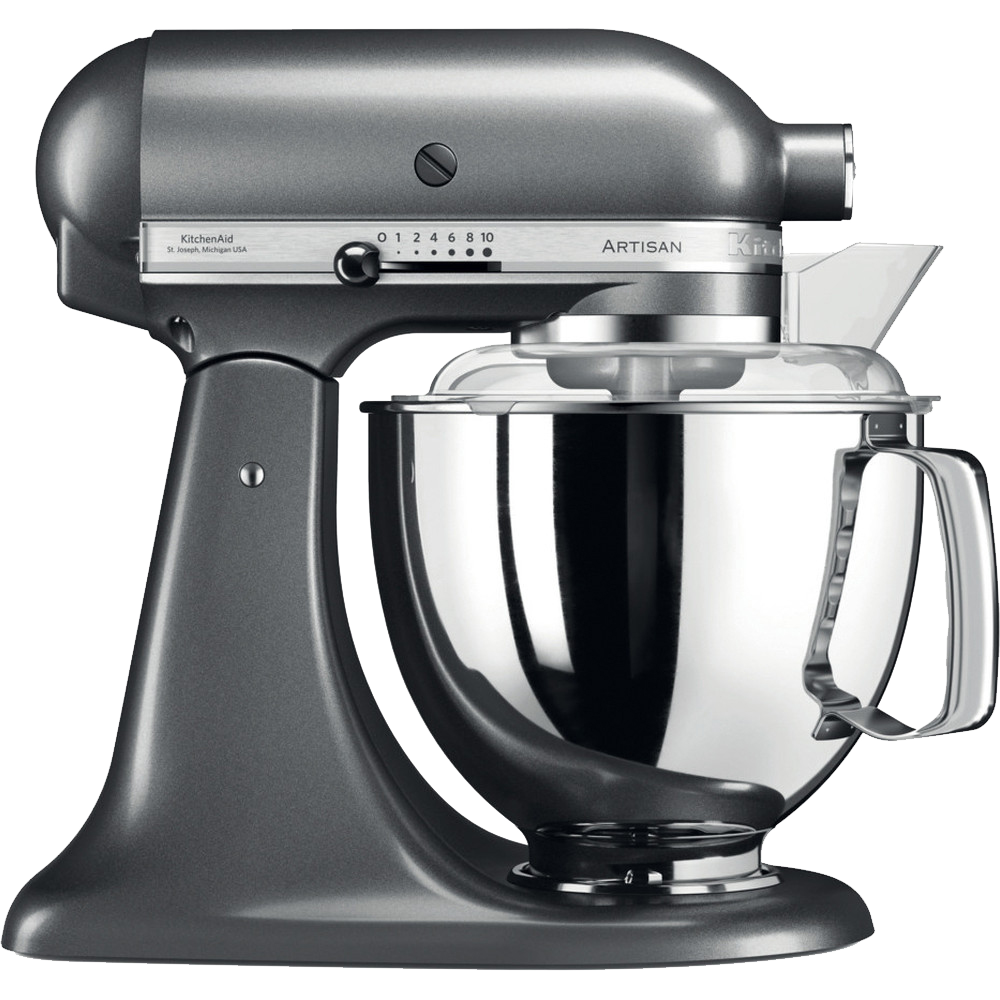 Миксер KitchenAid Artisan 5KSM175PSEMS, 4.7 л, 300 Вт, 10 скоростей, серебристый