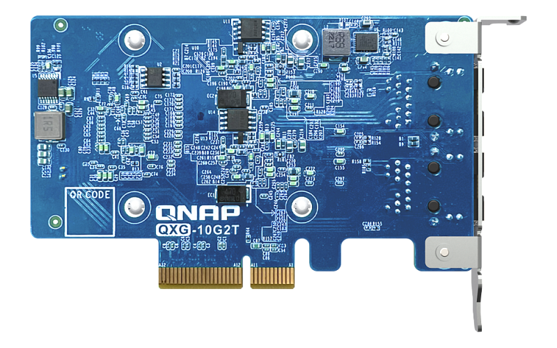 Сетевой адаптер QNAP QXG-10G2T, PCIe, Dual 10GbE BASET, Gen3 x4