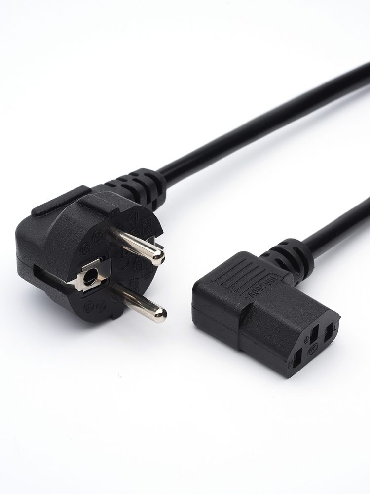 Кабель питания GoPower 00-00024536, евровилка CEE 7/7 — IEC 320 C13, 1.8 м, 10 А