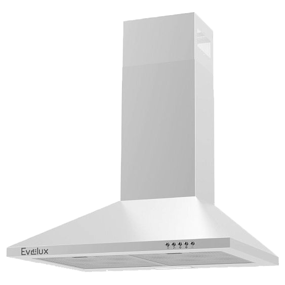 Вытяжка купольная EVELUX Favorite 60 W, 60 см, 750 м³/ч, 3 скорости, белая