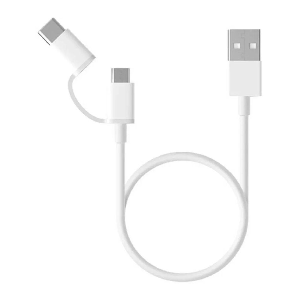 Кабель Xiaomi Mi 2-in-1 USB Cable Micro-USB to Type C, USB-A — Micro-USB/Type-C, 0,3 м
