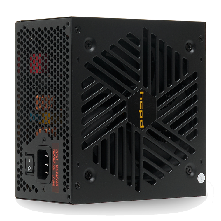 Блок питания HSPD HSI-1000GF-BK, 1000W, 80 Plus Gold, ATX 3.1, Full Modular