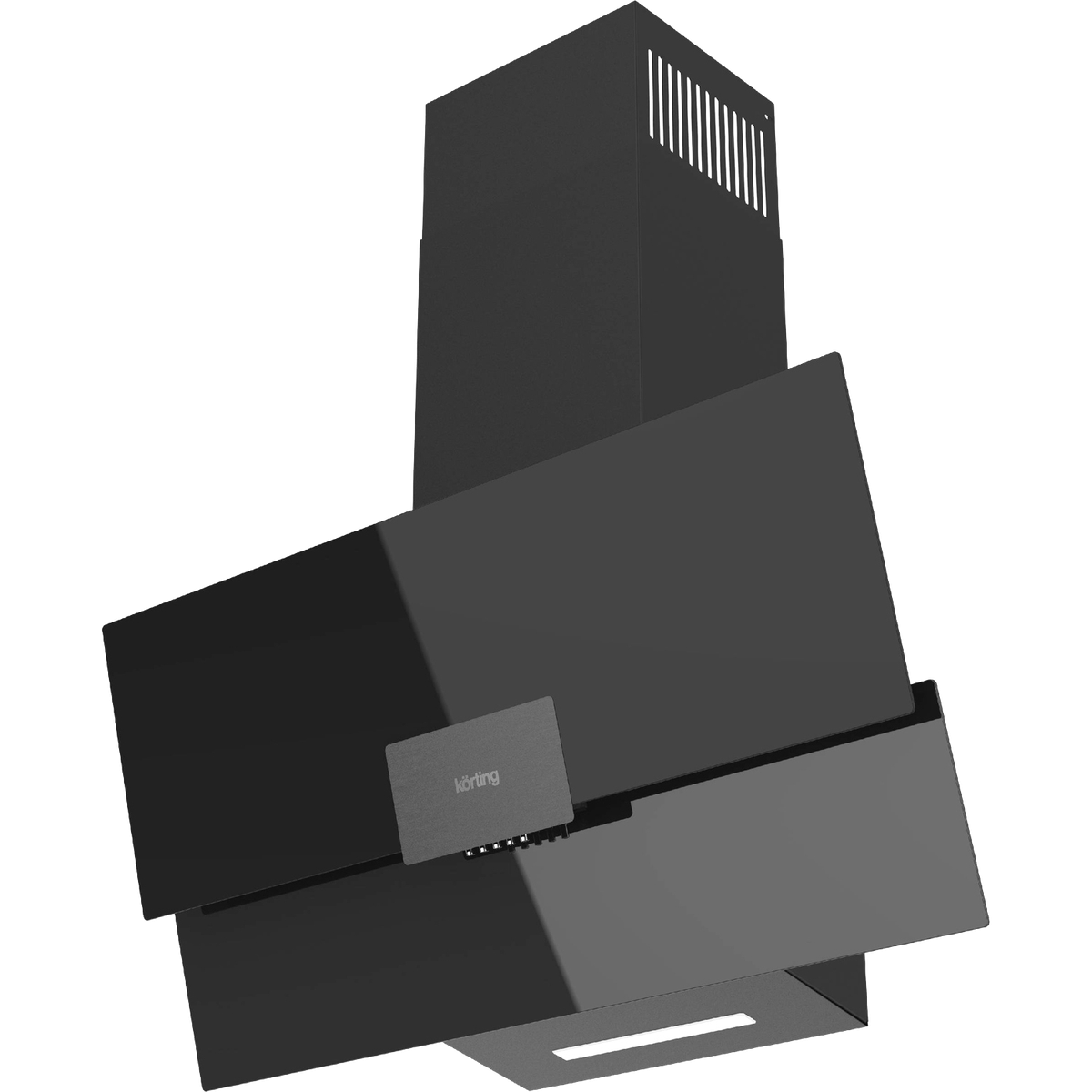 Вытяжка Korting KHC 96373 BXGN, наклонная, 90 см, 550 м³/ч, отвод/рециркуляция
