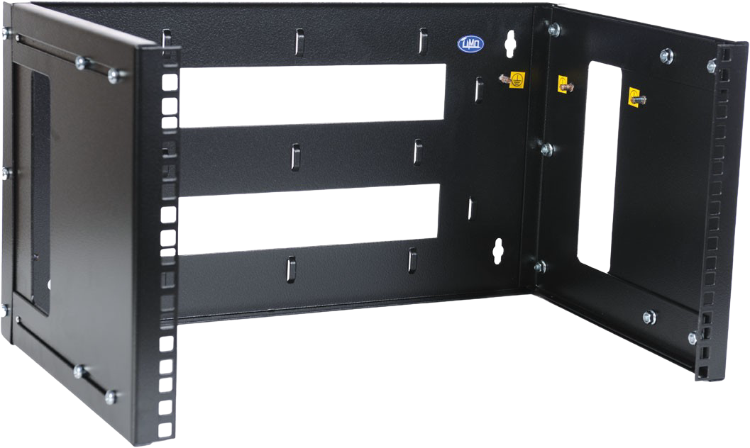 Кронштейн настенный ЦМО КНО-М-3U-9005, 3U, 19", чёрный