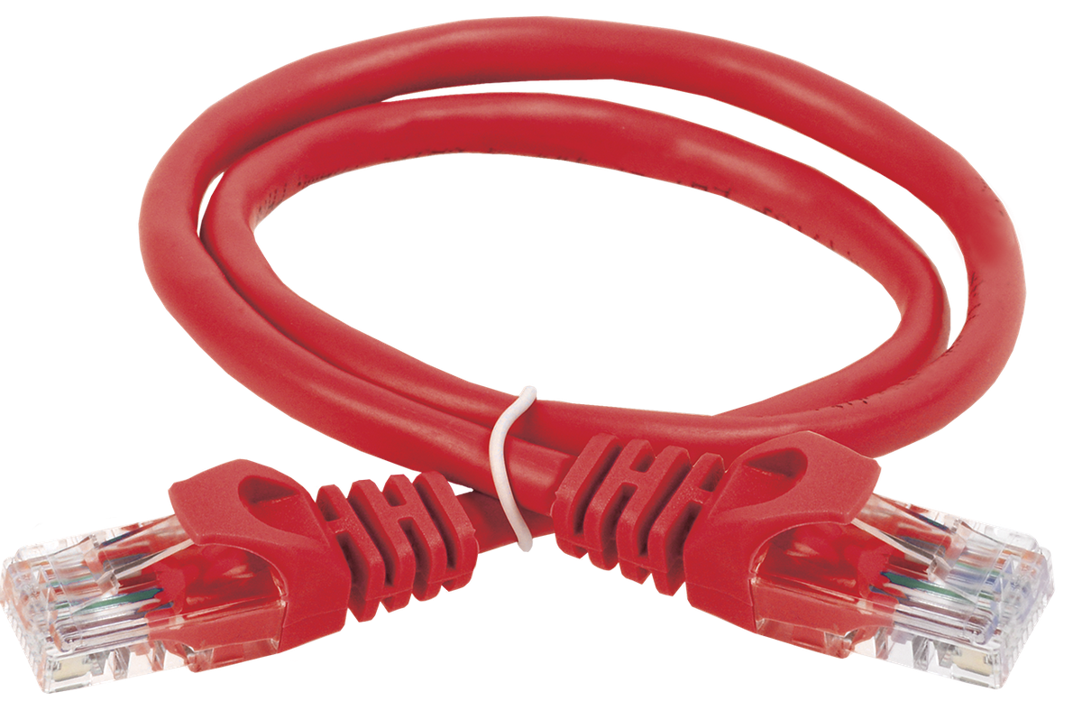 Патч-корд ITK PC04-C5EU-10M-G, Cat.5E UTP, 10м, красный