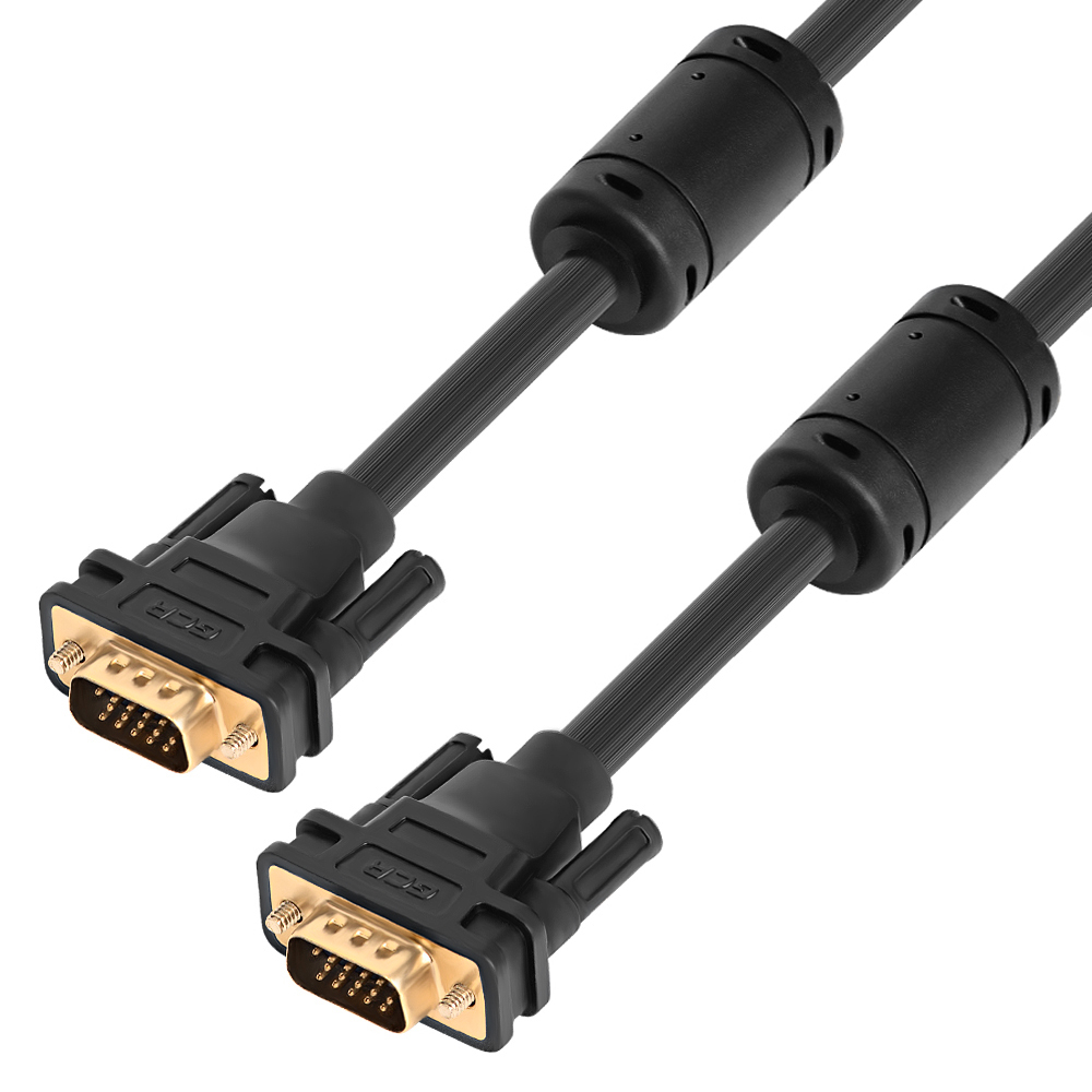 Кабель GCR GCR-VM2VM2-1.0m, SVGA, 1м, чёрный