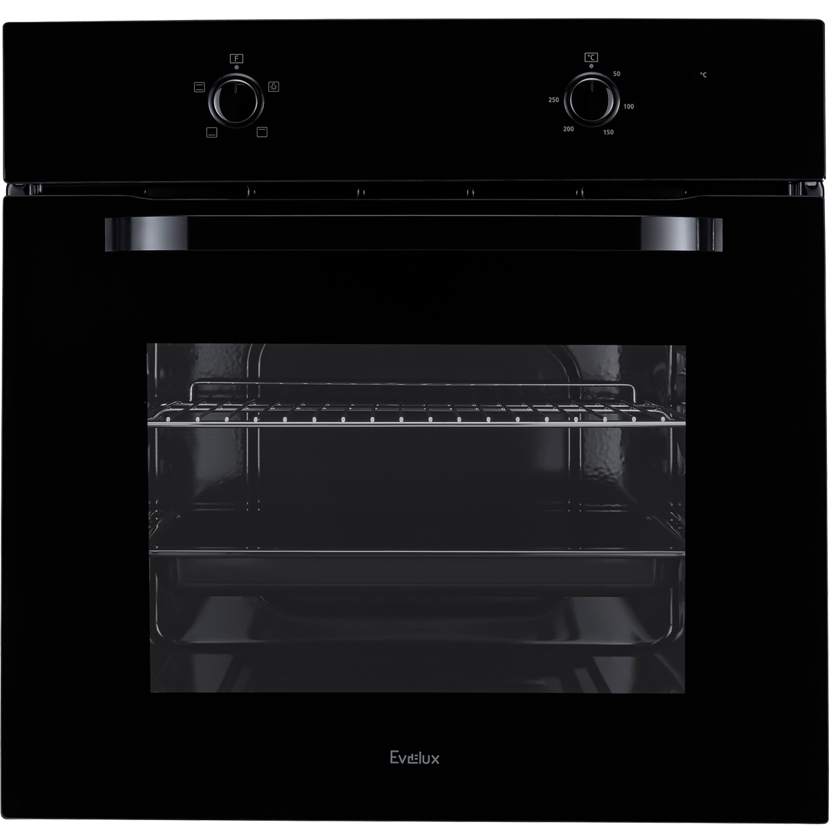 Духовой шкаф EVELUX EO 612 EB, 65 л, 250°C, чёрный