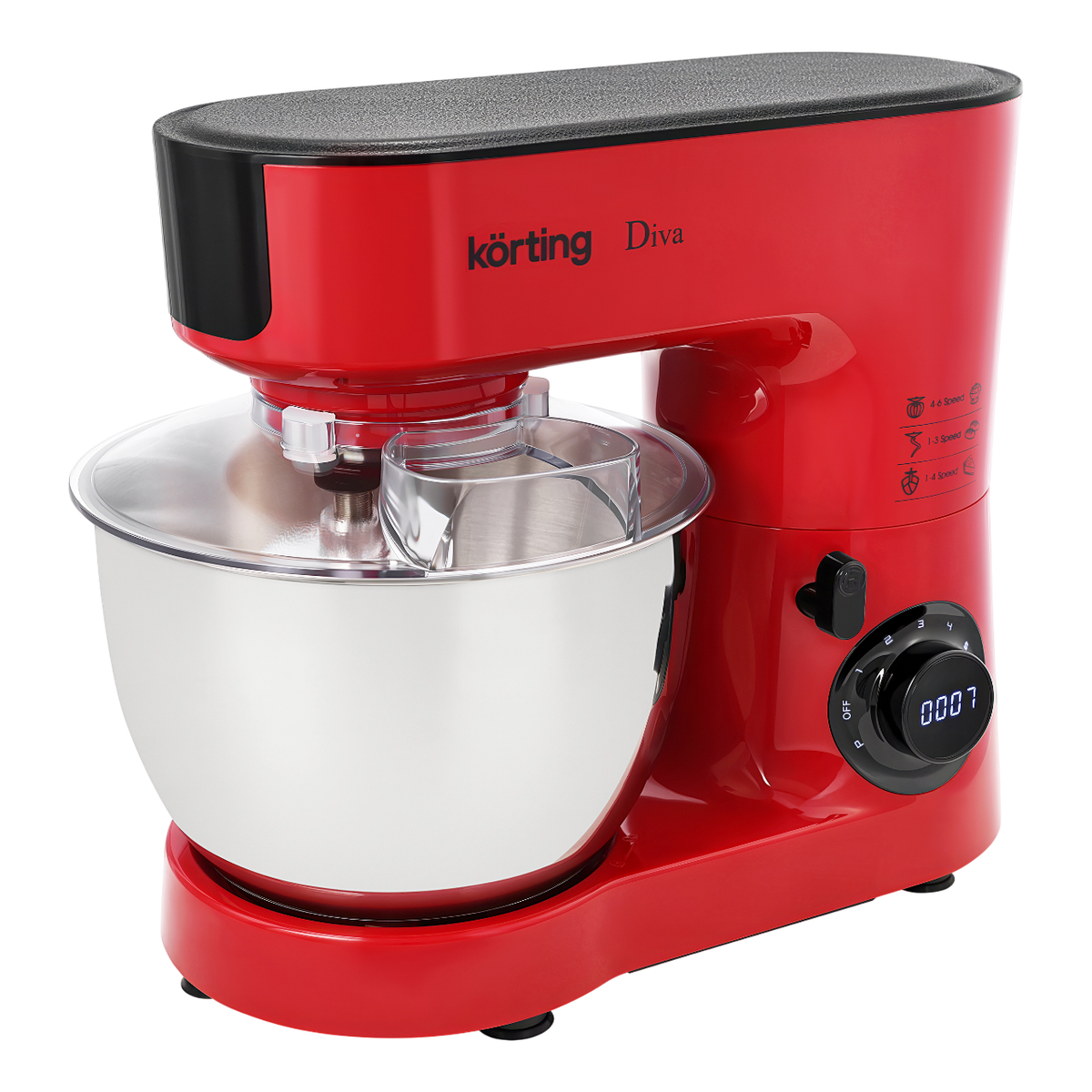 Кухонная машина Korting KKM 0103 Diva, 1500 Вт, чаша 6,3 л, 6 скоростей