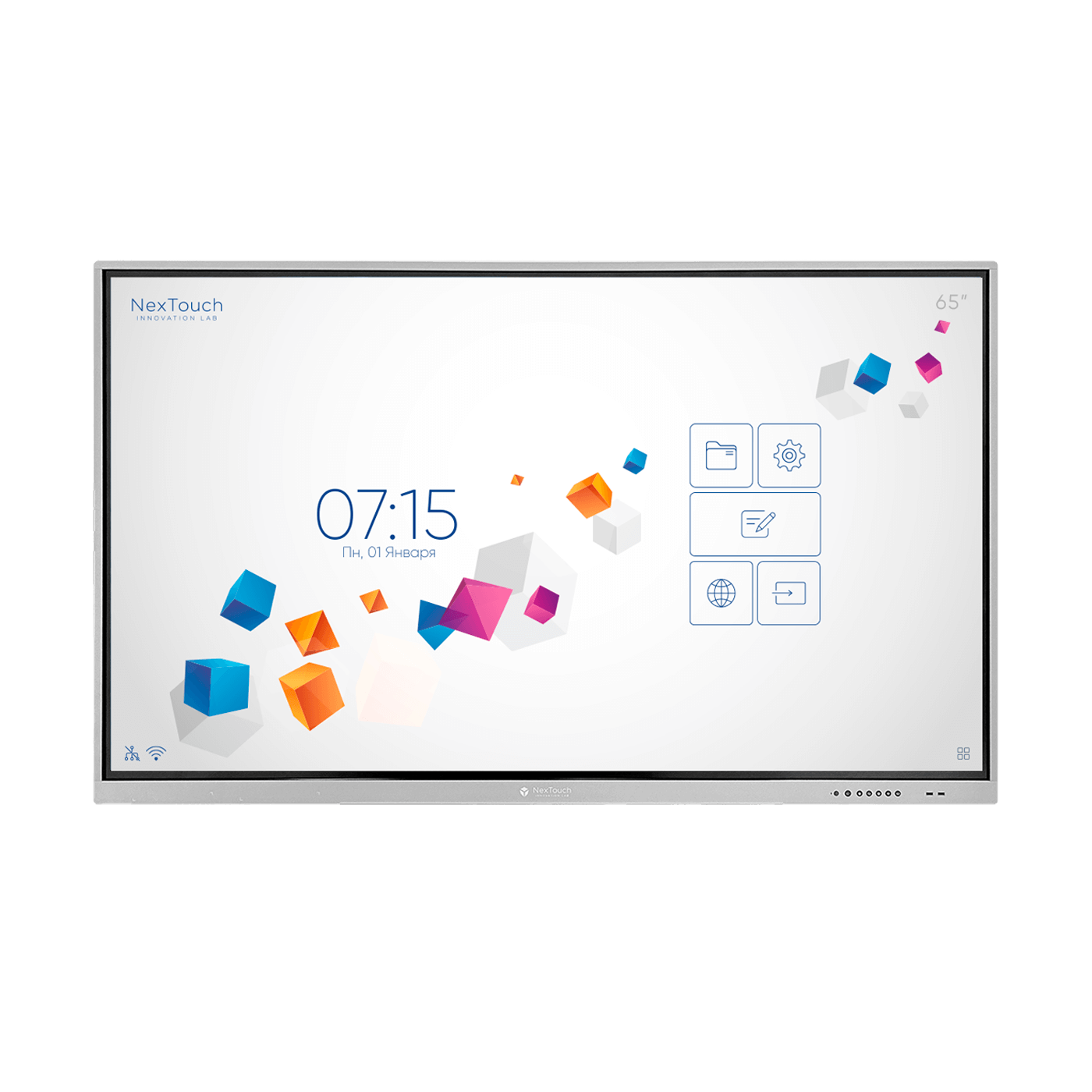 Интерактивная панель NexTouch NextPanel 65 IFPKV5INT65, 65", 4K, IR, 20 касаний, Android