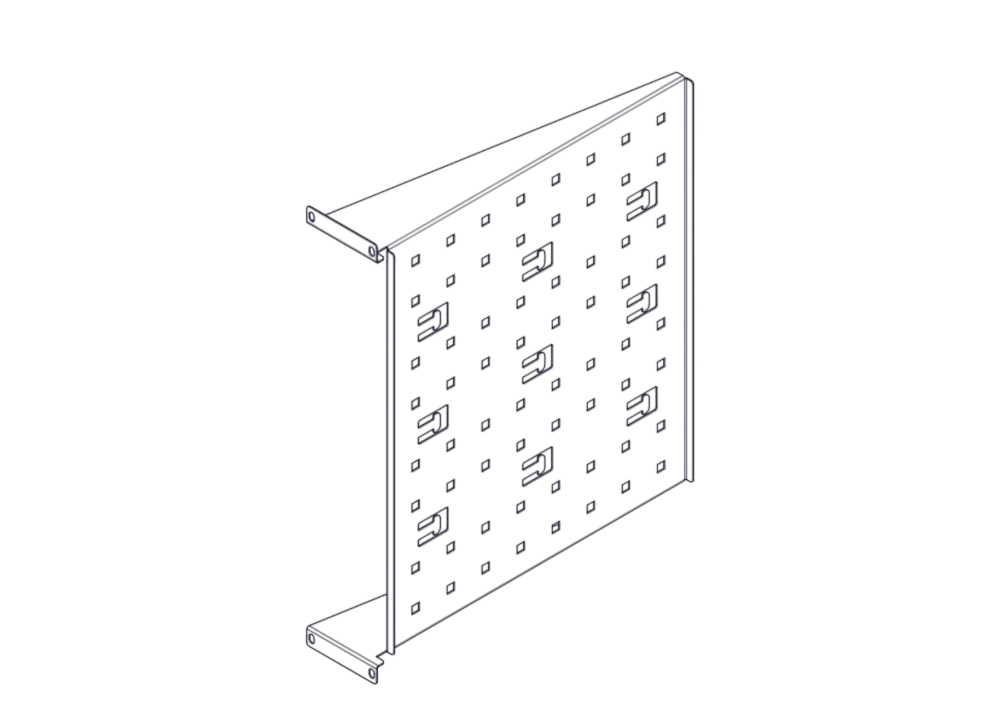 Полка Systeme Electric UT8105, Uniprom, 2U, 450мм, до 15кг