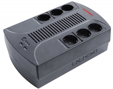 ИБП DKC INFOPDU800, линейно-интерактивный, 800 ВА/480 Вт, 6×Schuko