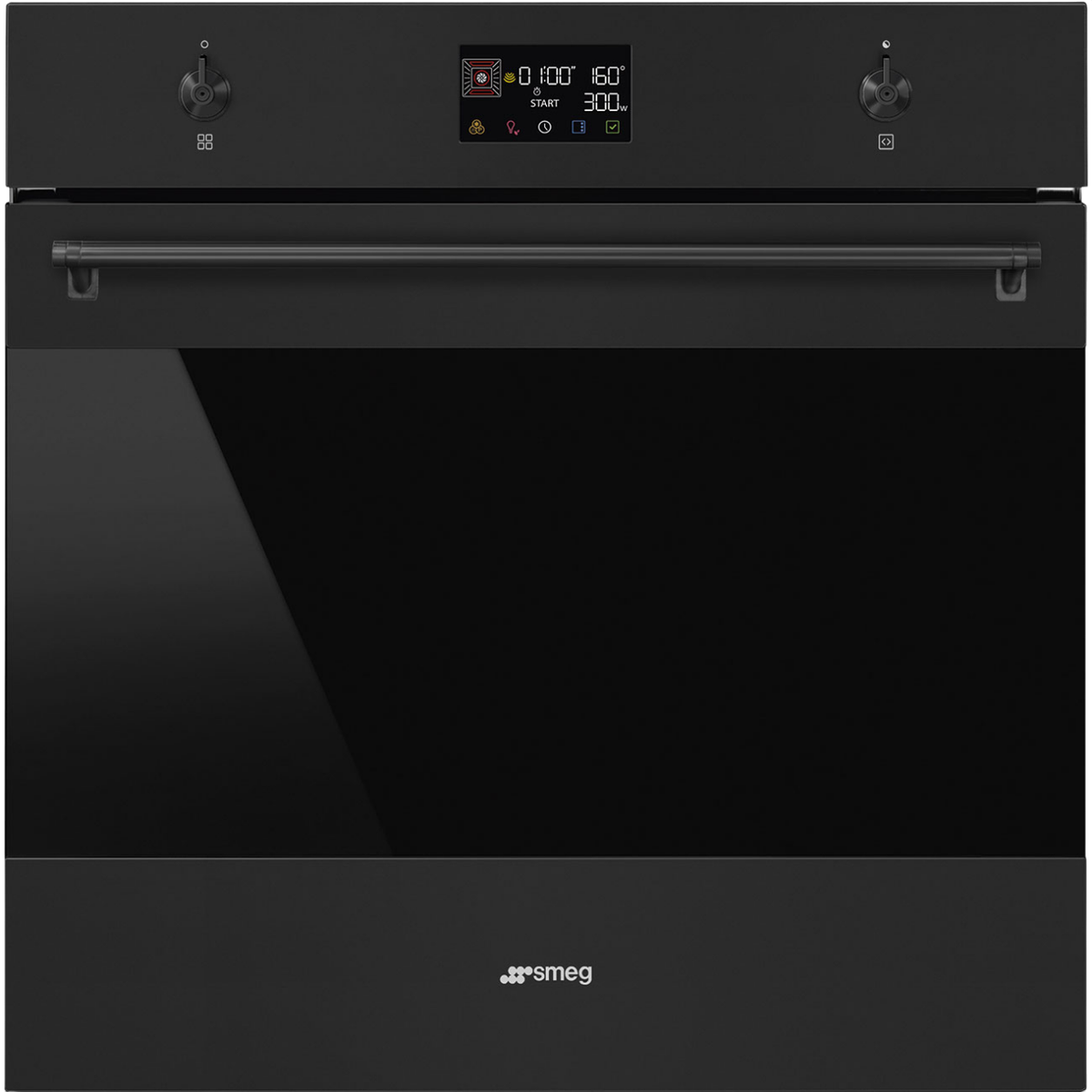 Духовой шкаф SMEG SO6302M2N Classica, 68 л, СВЧ, конвекция, чёрный