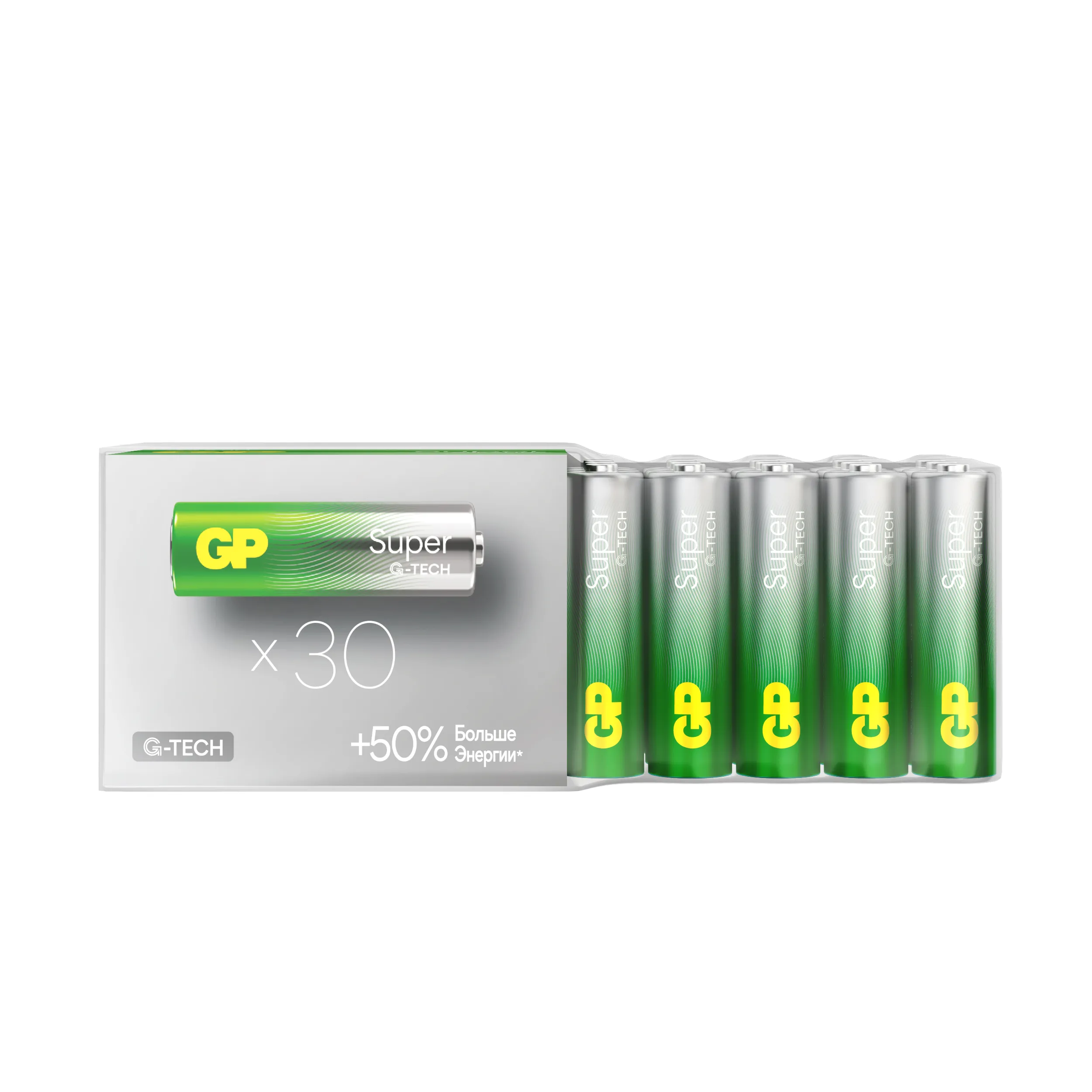 GP 15AA21-2CRSWC30 180/720 Super Alkaline G-Tech (30 шт. в уп-ке)