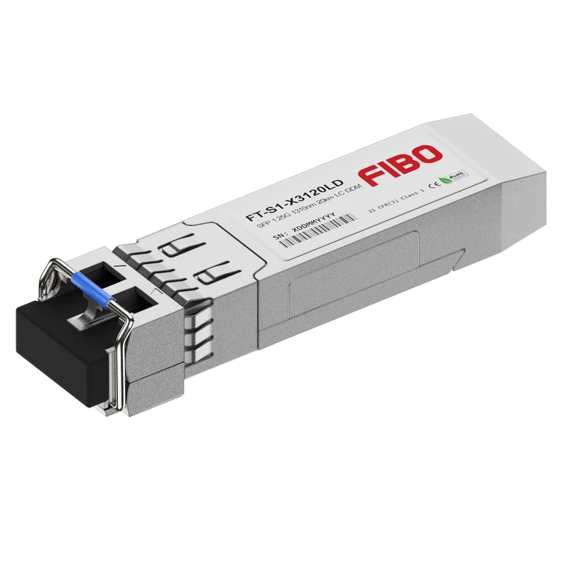 Трансивер FIBO FT-S1-X3120LD, SFP, 1.25G, 20км, 1310нм, DDM, LC