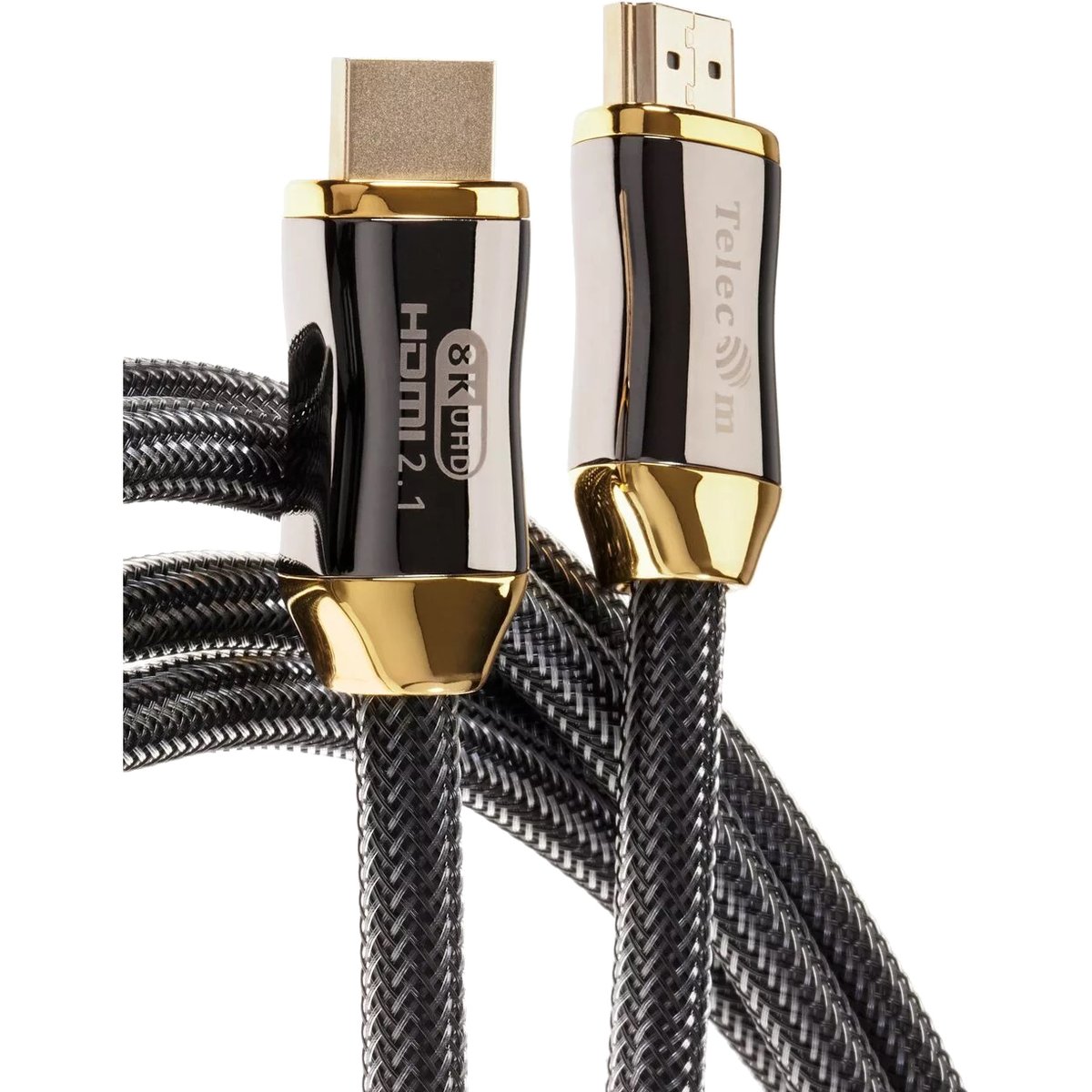Кабель VCOM TCG300-3M, HDMI 2.1, 8K@60Hz, 3 м, нейлон