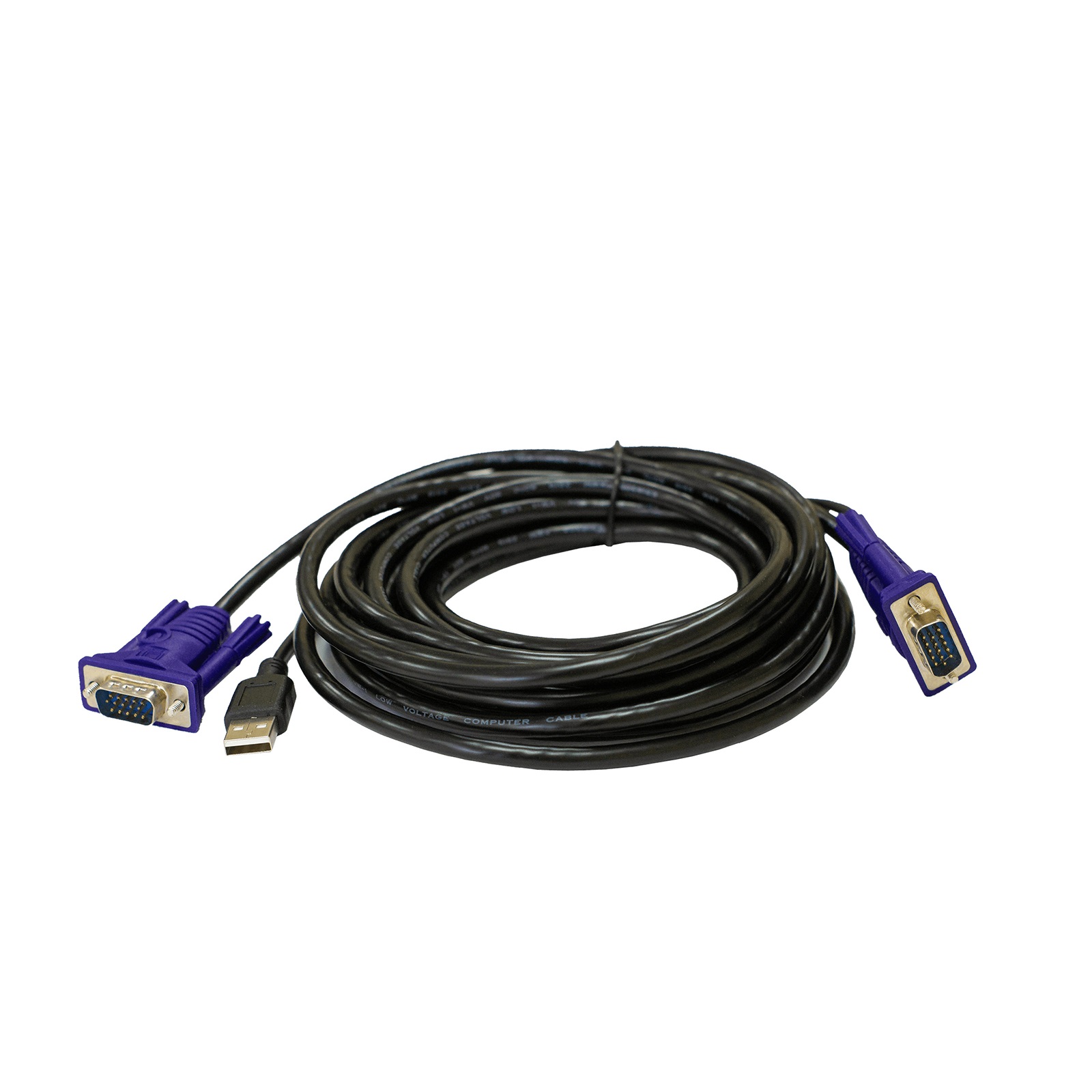 KVM-кабель ORIGO OKVMCU5/A1A, VGA-USB, 5 м, черный