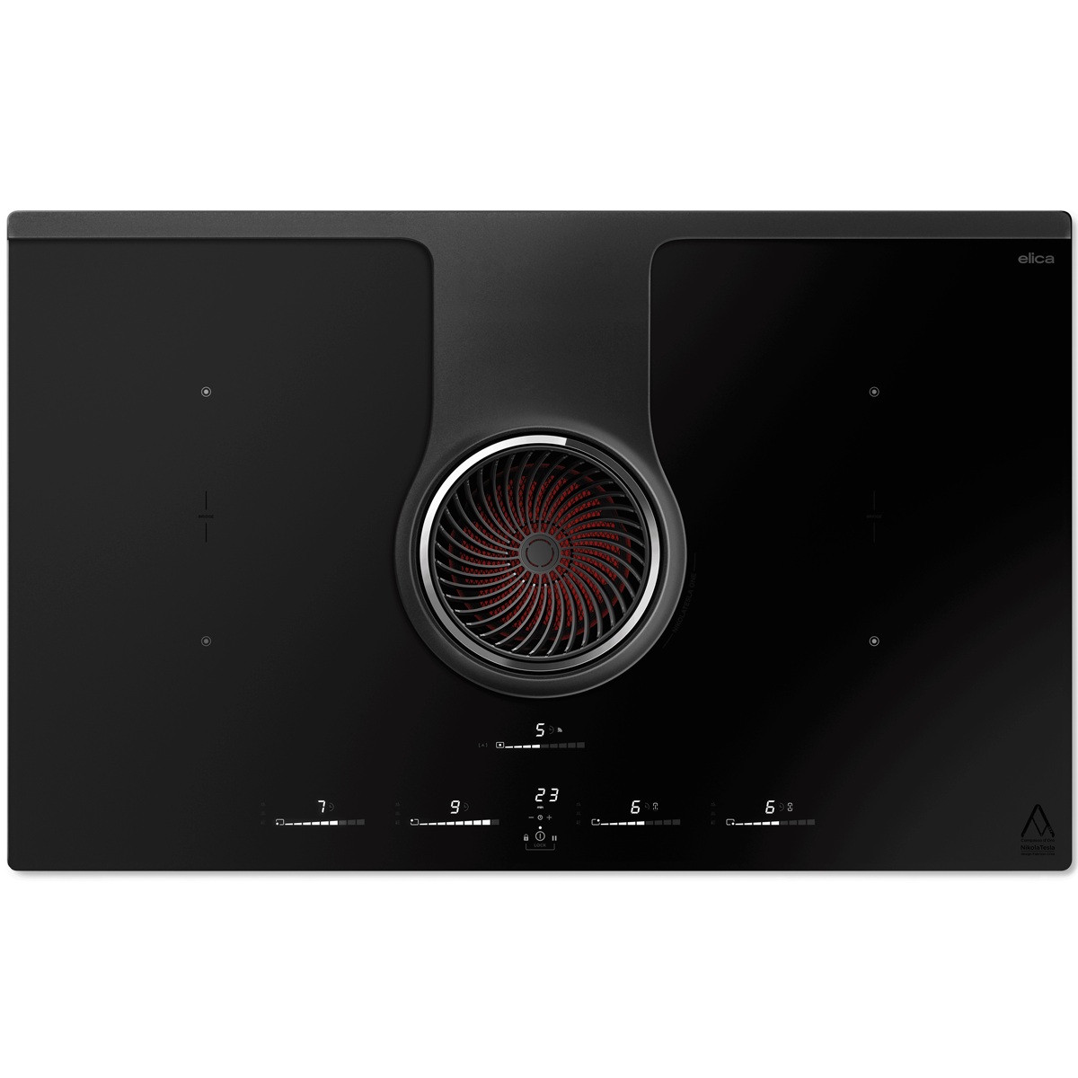 Варочная панель Elica NIKOLATESLA ONE HP RAW BR/A/83-PRF0200577, индукционная, 83см, 4 конфорки, с вытяжкой