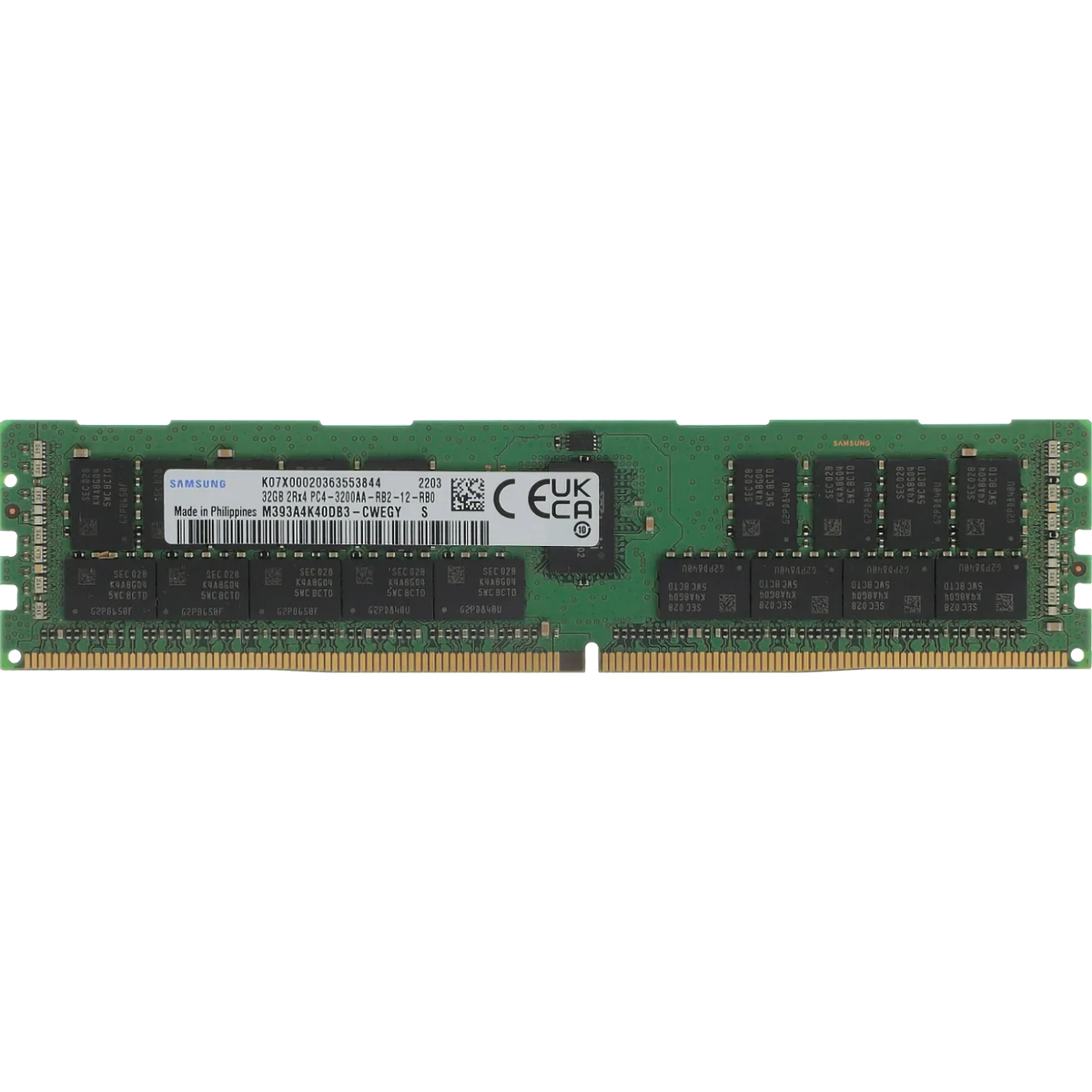 Оперативная память Samsung M393A4K40DB3-CWEGY, DDR4 32ГБ 3200 RDIMM ECC