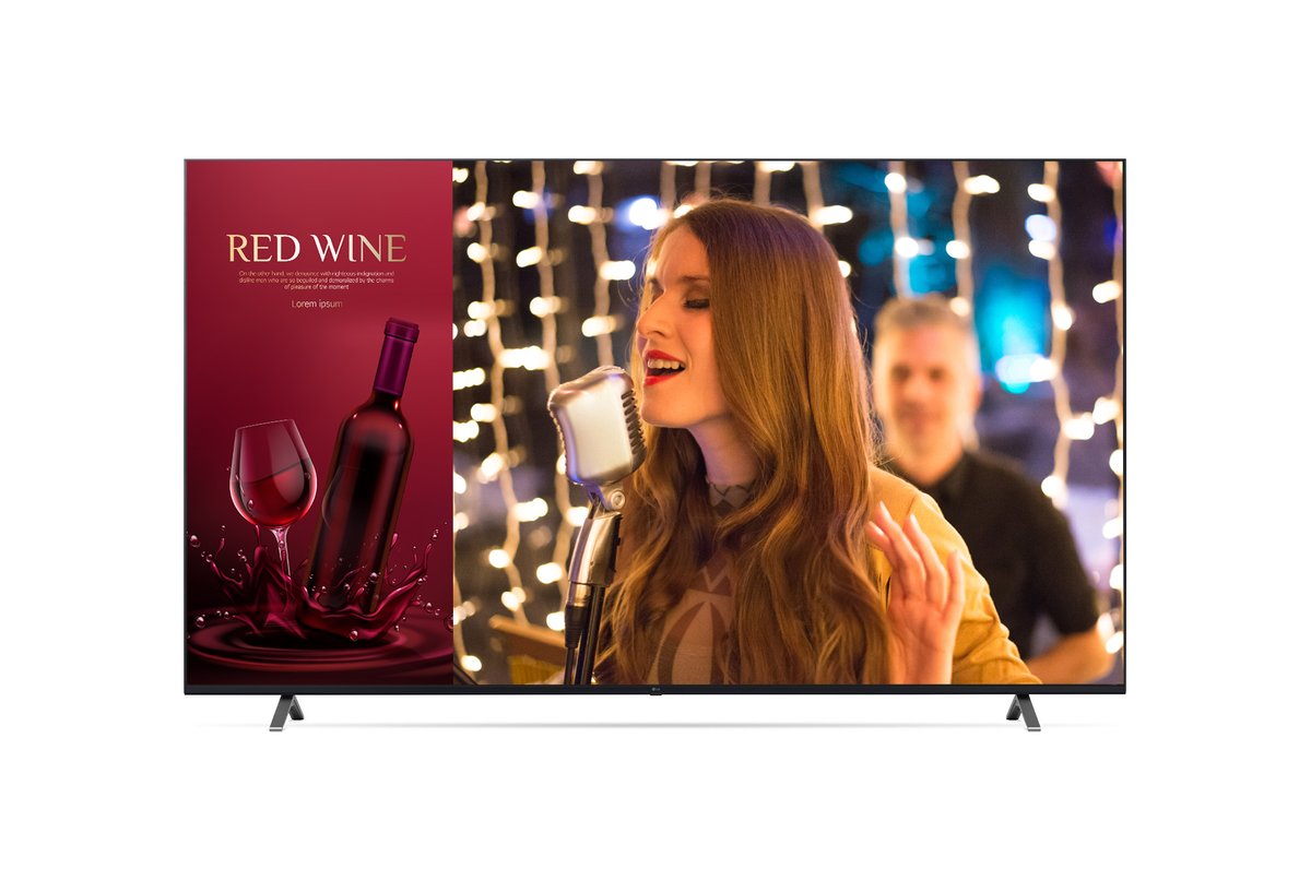 Информационный дисплей LG 75UN640S0LD, 75" 4K UHD, 330 кд/м², webOS, 16/7