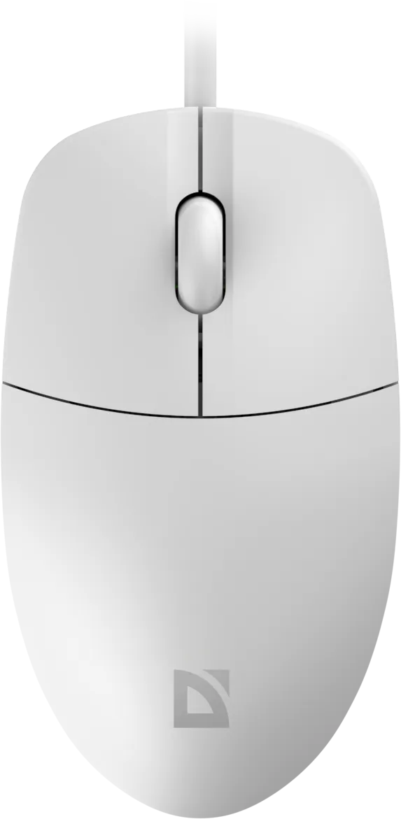 Мышь Defender Azora MB-241, проводная, оптическая, 1200 dpi, USB, белая