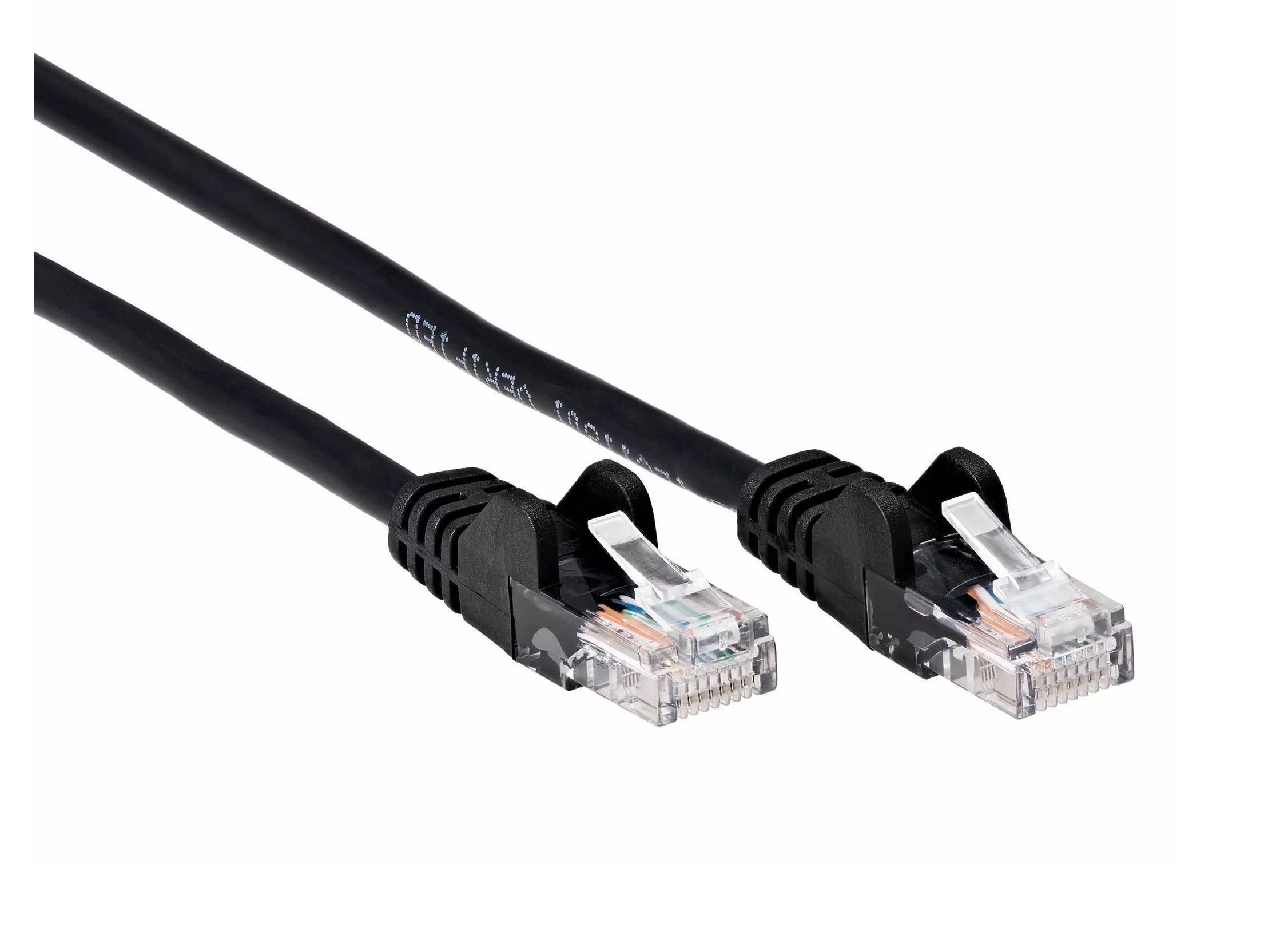 Патч-корд VCOM ANP511_3M_BK_258525, UTP кат.5е, 3 м, чёрный, литой