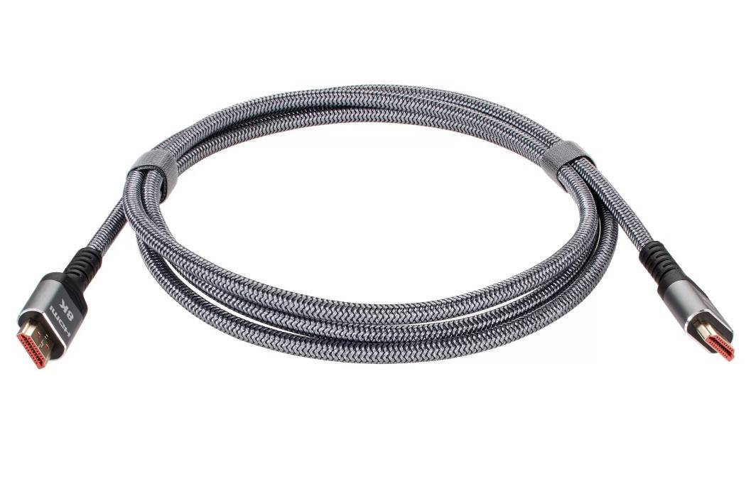 Кабель HDMI VCOM ACG859A-2.0, версия 2.1, 8K×60 Гц, 19M/M, 2 м