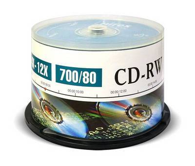 Диск CD-RW Mirex UL121002A8B, 700 МБ, 4–12x, 120 мм, шпиндель 50 шт