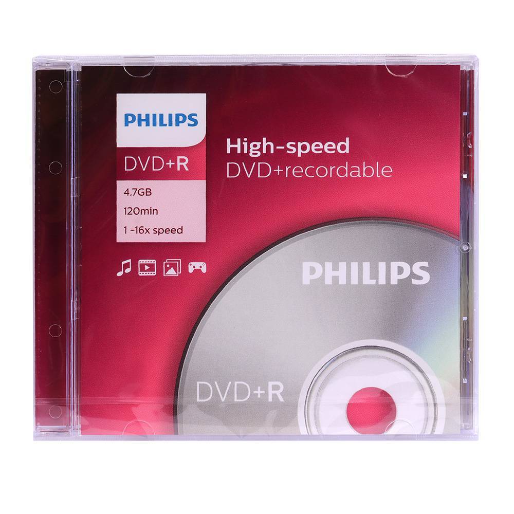 Диск DVD+R Philips DR4S6S01F/97, 4.7 ГБ, 16x, Slim Case