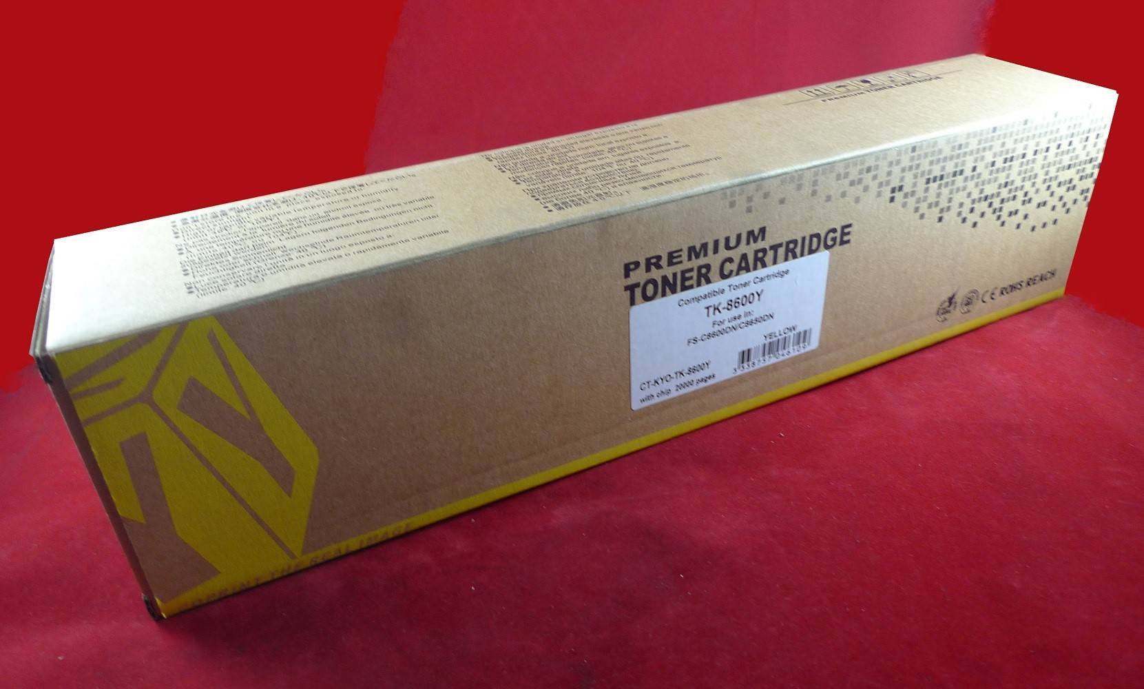 Тонер-картридж ELP Imaging CT-KYO-TK-8600Y для Kyocera TK-8600Y, жёлтый, 20000 листов